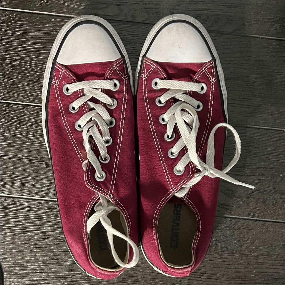 Converse Burgundy Canvas Shoes